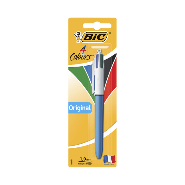  Bic 4 Colours Rose Gold Pen, Multi Coloured Pens All In One,  Retractable Ballpoint Pen, Medium 1.0mm, Green, Blue, Red, Black, 5 Pens  Per Pack, 1 Pack : Office Products