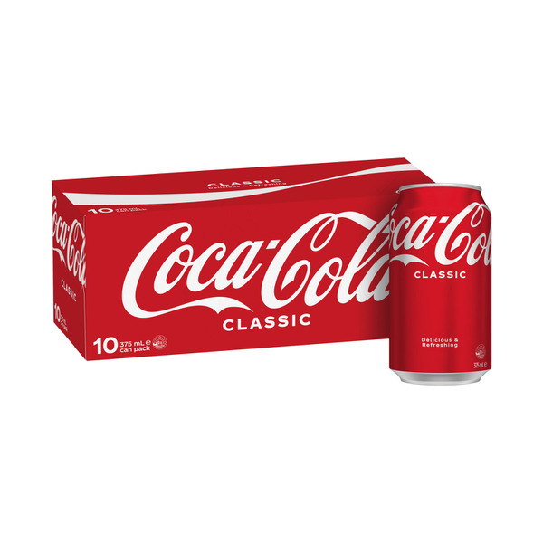 Calories in Coca-Cola Soft Drink Multipack Cans 10x375mL