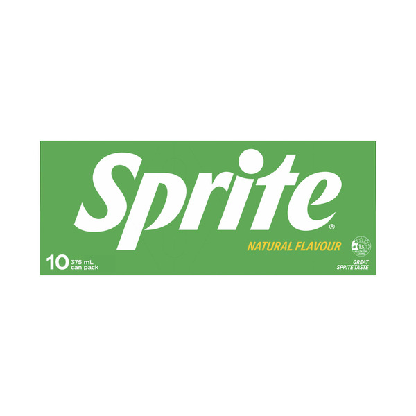 Sprite Lemonade Soft Drink Multipack Cans 10x375mL | 10 pack