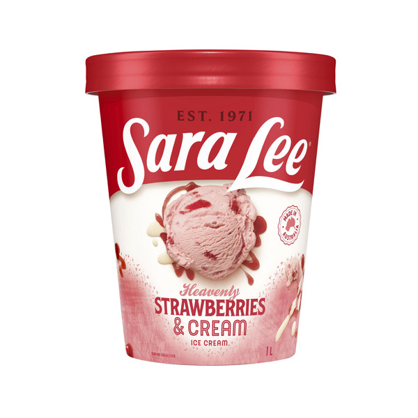 Sara Lee Strawberries & Cream Ice Cream Tub