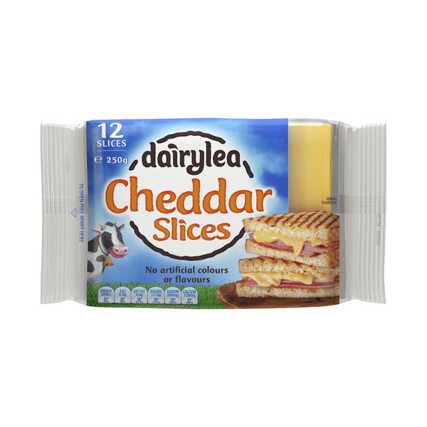 Buy Dairylea Cheddar Cheese Slices 12 Pack 250g | Coles
