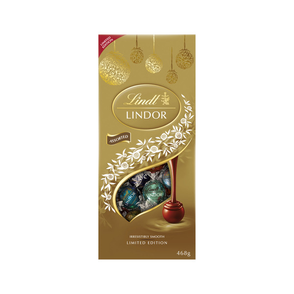 Lindt Lindor Limited Edition Assorted Chocolate Pouch Bag