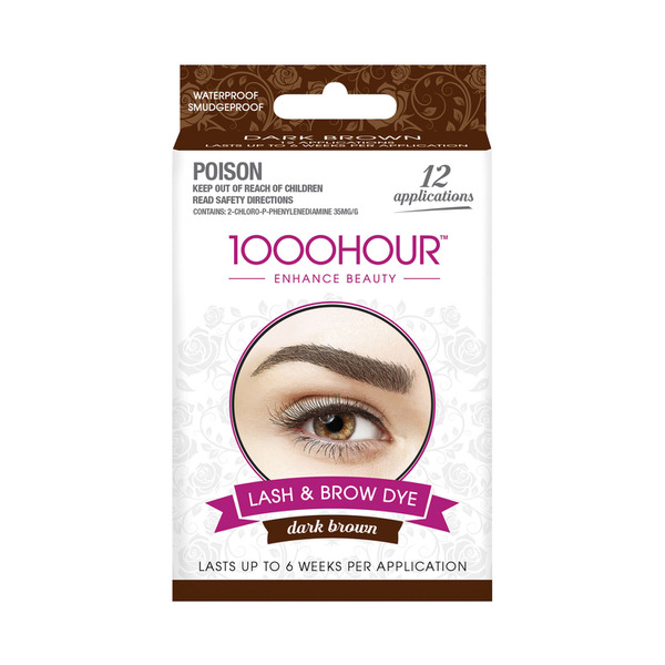 1000 Hour Dark Brown Eyelash & Brow Dye Kit