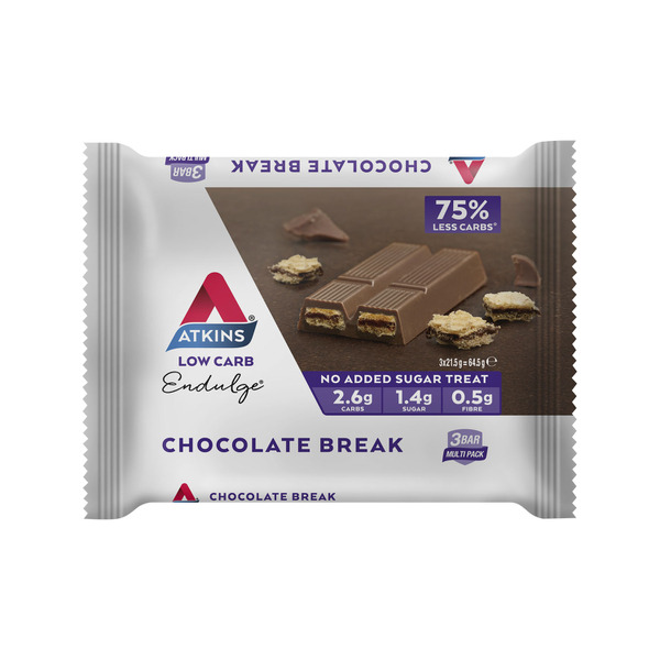 Atkins Endulge Chocolate Break Bars 3 pack