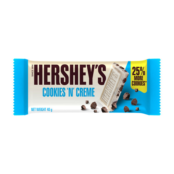 Buy Hershey S Cookies N Creme Bar 40g Coles   2140929 