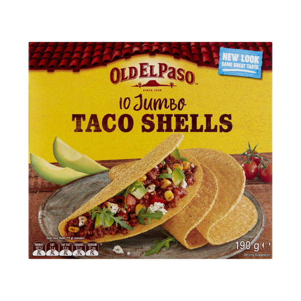 Calories in Old El Paso Corn Jumbo Taco Shells 10 pack