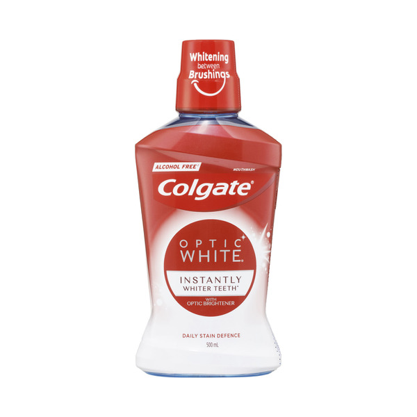 Colgate Optic White Alcohol Free Whitening Mouthwash With Optic Brightener