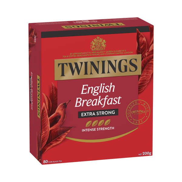 Twinings English Breakfast Extra Strong Tea Bags 80 pack