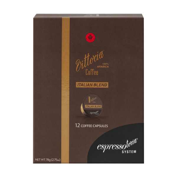 Vittoria Espressotoria Italian Blend Coffee Capsules 12 pack