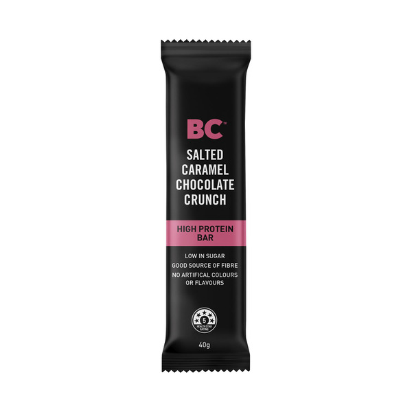 BC Snacks Salted Caramel Chocolate Crunch High Protein Bar