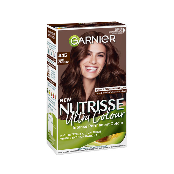 Garnier Nutrisse 4.15 Mahogany Ash Brown Permanent Hair Colour