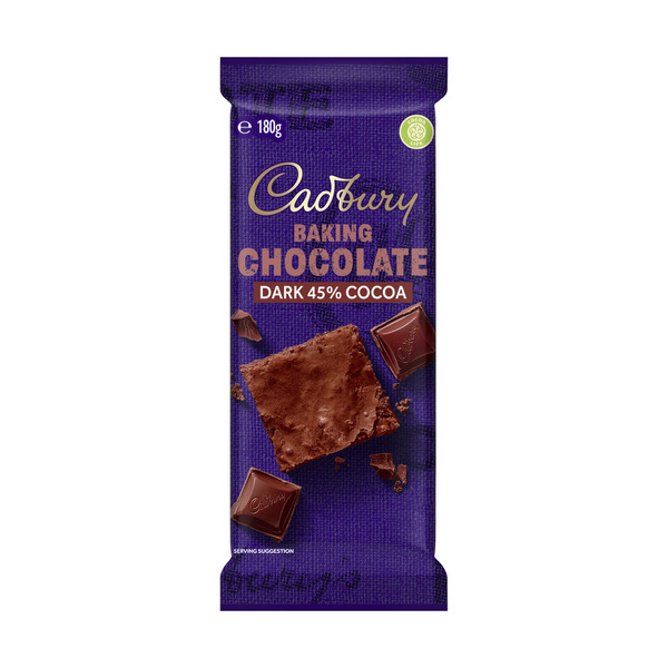 Cadbury Baking Dark Chocolate Block 180g