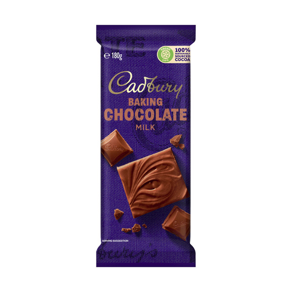 Cadbury Milk Chocolate Baking Block 180g