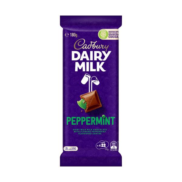 Dairy Milk Peppermint Milk Chocolate Block