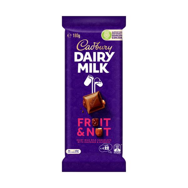 Dairy Milk Fruit and Nut Chocolate Block