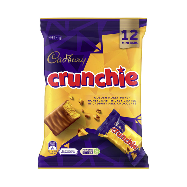 Cadbury Crunchie Chocolate Sharepack 12 Mini Bars