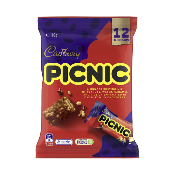 Cadbury Picnic Chocolate Sharepack 12 Treats