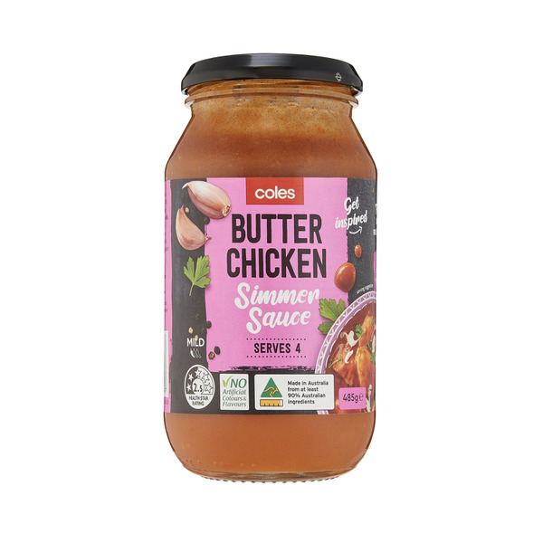 Buy Coles Butter Chicken Simmer Sauce 485g Coles