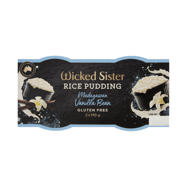 Wicked Sister Vanilla Bean Rice Pudding 2x170g