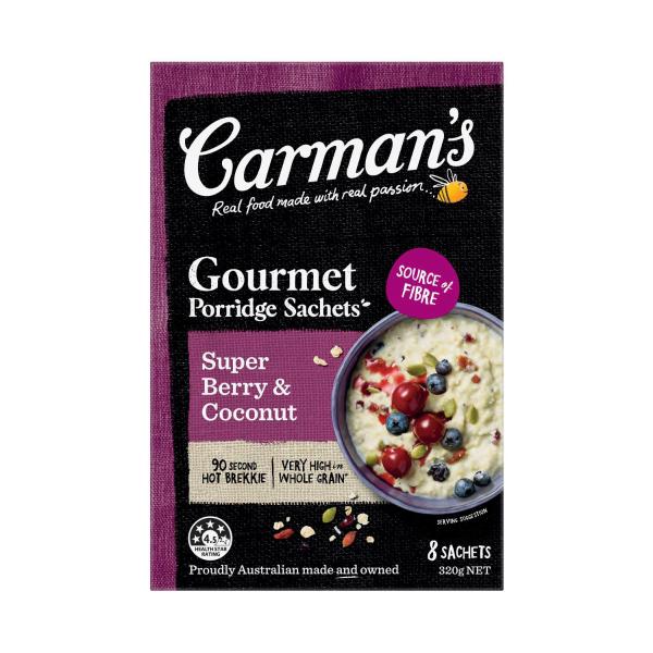 Porridge Sachets Super Berry & Coconut 8 Pack