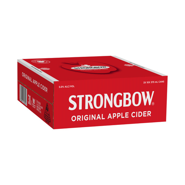 Strongbow Original Cider Can 375mL  | 30 Pack