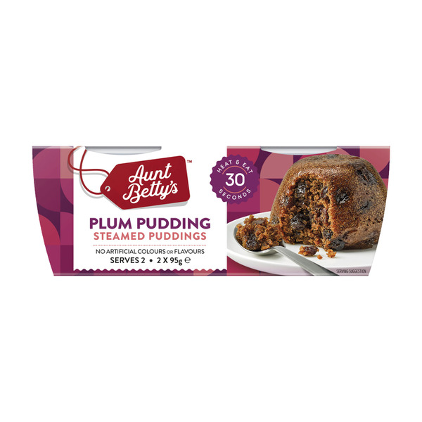 Aunt Betty's Plum Pudding 2 Pack