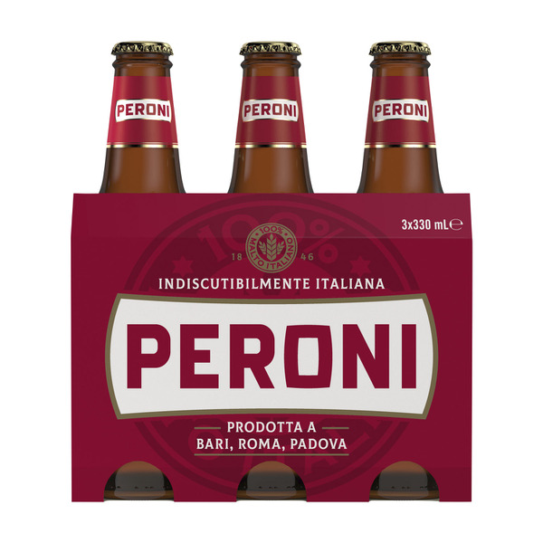 Peroni Red Imported Bottle 330mL | 3 Pack