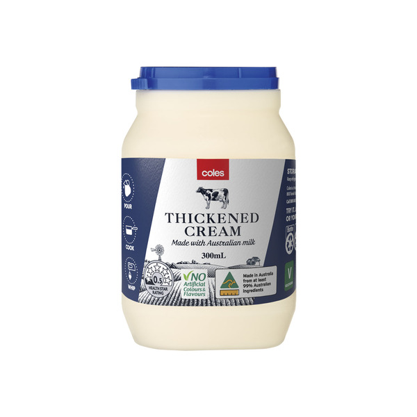 Buy Coles Thickened Cream 300ml Coles 