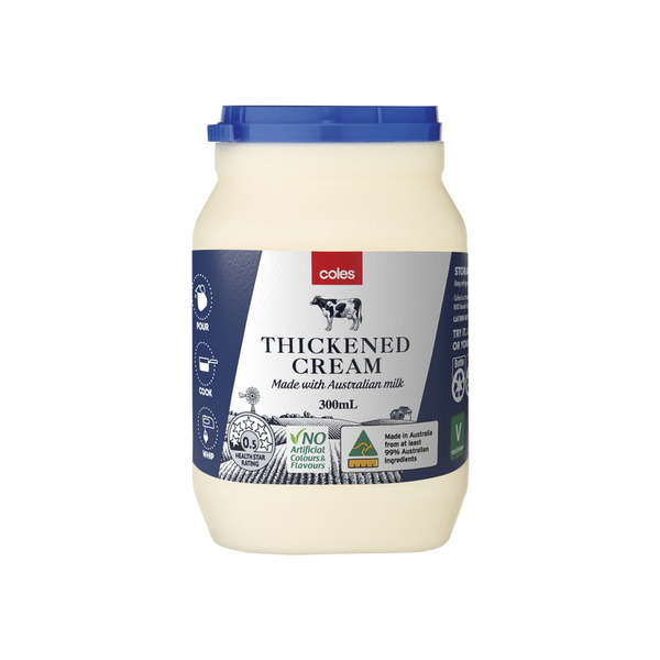 Coles Thickened Cream | 300mL