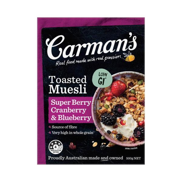 Muesli Toasted Super Berry Cranberry & Blueberry