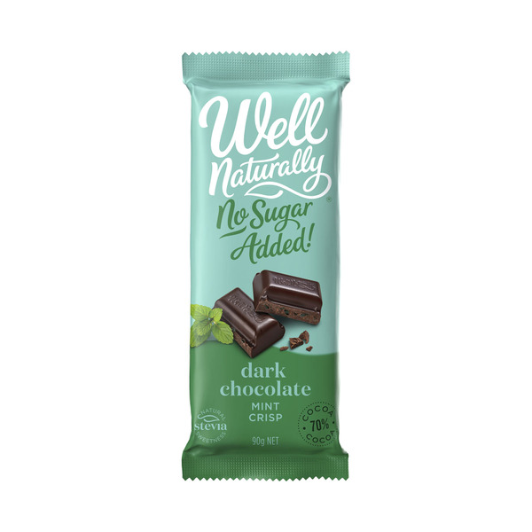 Well Naturally No Added Sugar Dark Mint Chocolate Crisp