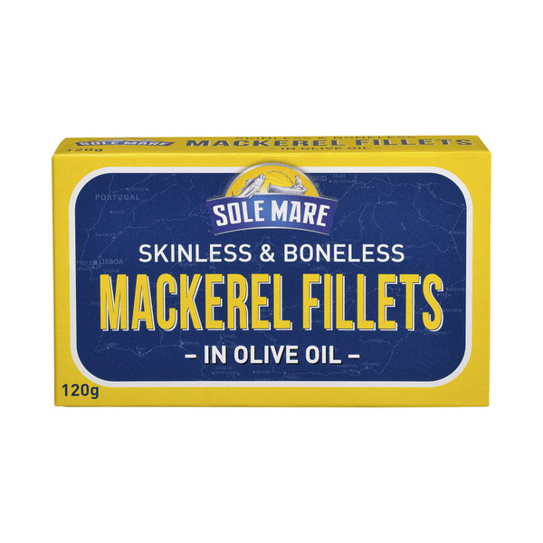 Sole Mare Mackerel Fillets In Olive Oil Skinless and Boneless