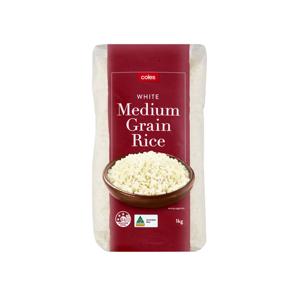 Calories In Coles White Medium Grain Rice Calcount