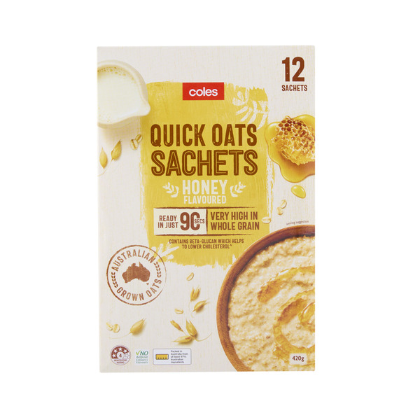 Quick Oats Honey Flavoured Sachets 12 Pack