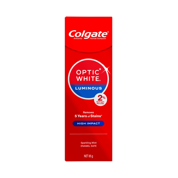 Colgate Optic White Expert High Impact Teeth Whitening Toothpaste With 2% Hydrogen Peroxide