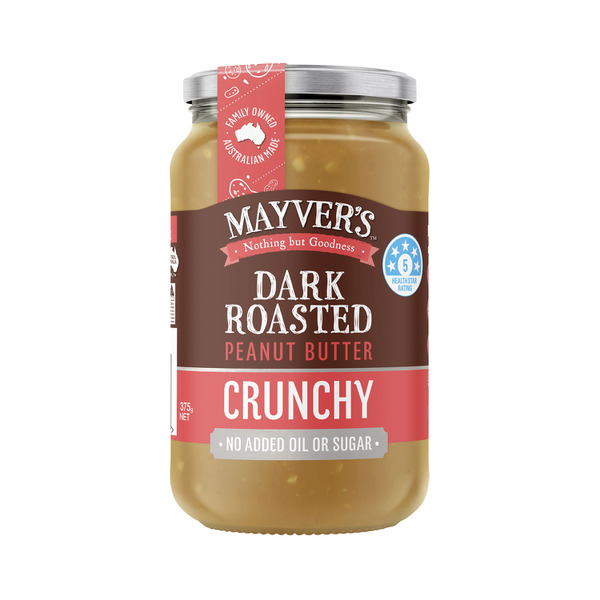 Mayver's Crunchy Dark Roast Natural Peanut Butter