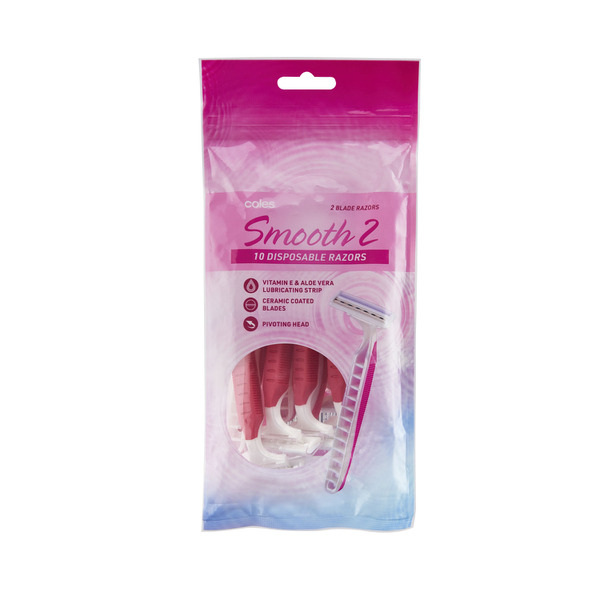 Buy Coles Twin Blade Disposable Razor Women 10 pack Coles