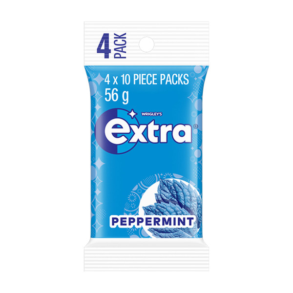 Calories in Extra Peppermint Sugar Free Chewing Gum 4x14g