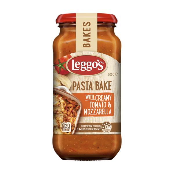 Buy Leggo's Creamy Tomato & Mozarella Pasta Bake Sauce 500g | Coles