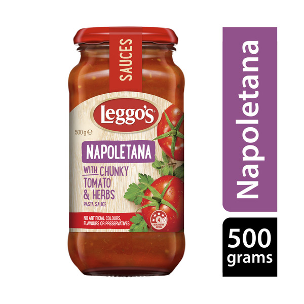 Buy Leggo's Napoletana with Chunky Tomato & Herbs Pasta Sauce 490g | Coles
