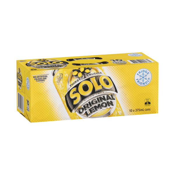 Solo Lemon Soft Drink 10x375mL
