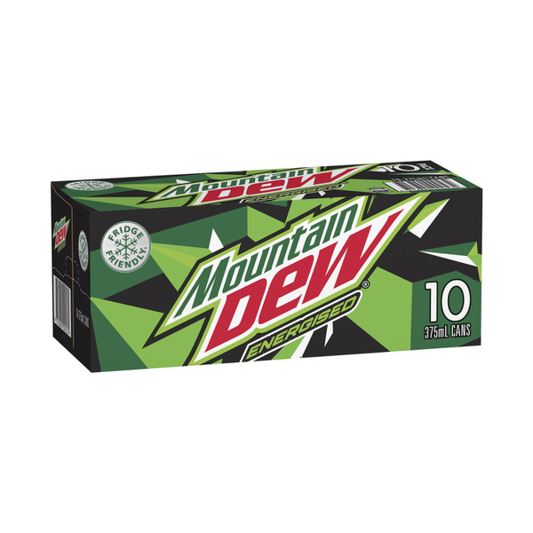 Mountain Dew Soft Drink 10x375mL