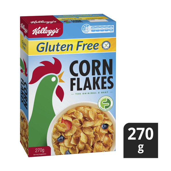 Kellogg's Gluten Free Corn Flakes Breakfast Cereal | 270g