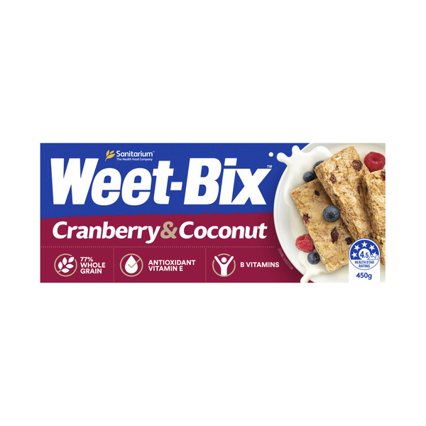 Sanitarium Weet-Bix Cranberry & Coconut Breakfast Cereal