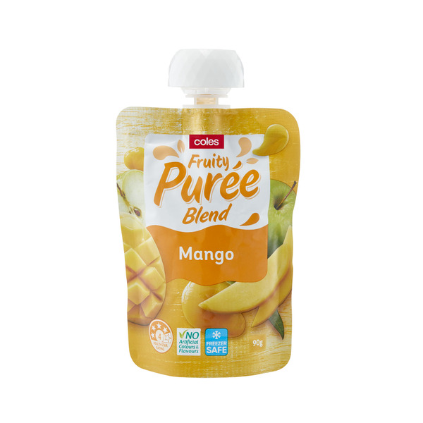 Buy Coles Mango Fruit Puree Blend Pouch 90g | Coles