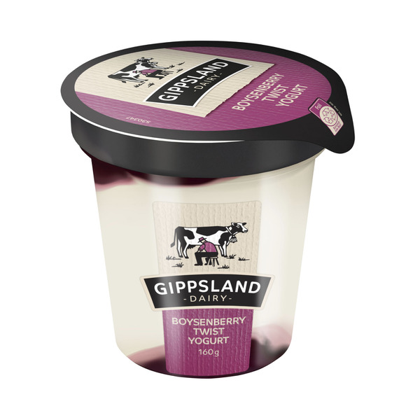 Gippsland Dairy Boysenberry Twist Yoghurt