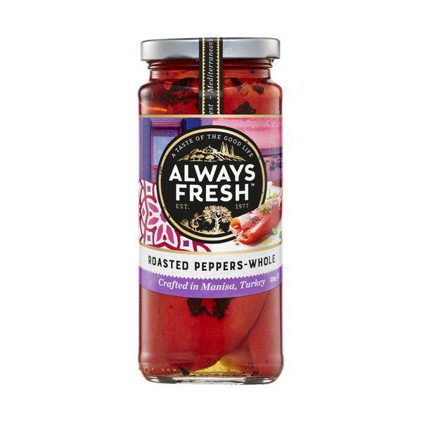 Always Fresh Roasted Peppers Whole 330g