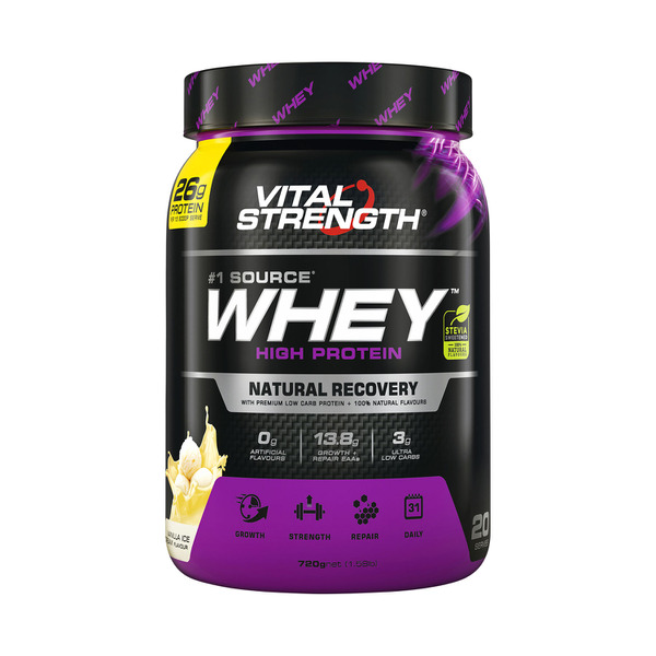 Vital Strength Whey High Protein Vanilla Powder