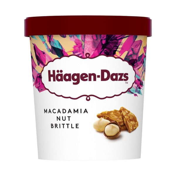 Haagen Dazs Ice Cream Macadamia Nut Brittle Tub