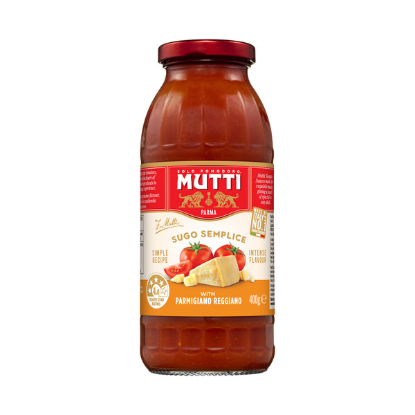 Buy Mutti Sugo Pasta Sauce Parmgiano Reg 400g | Coles